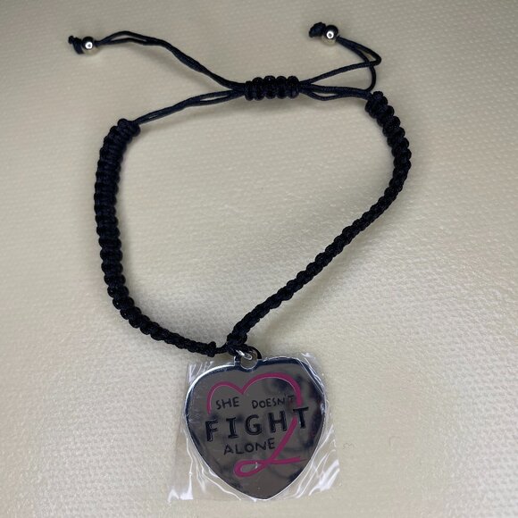 Breast Cancer Awareness Support Bracelet - Picture 2 of 4